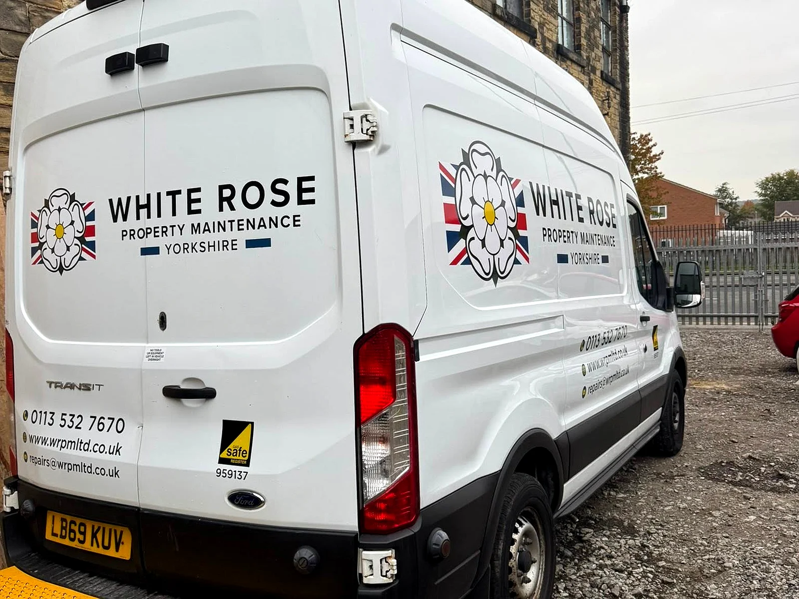 White Rose engineer van in Headingley