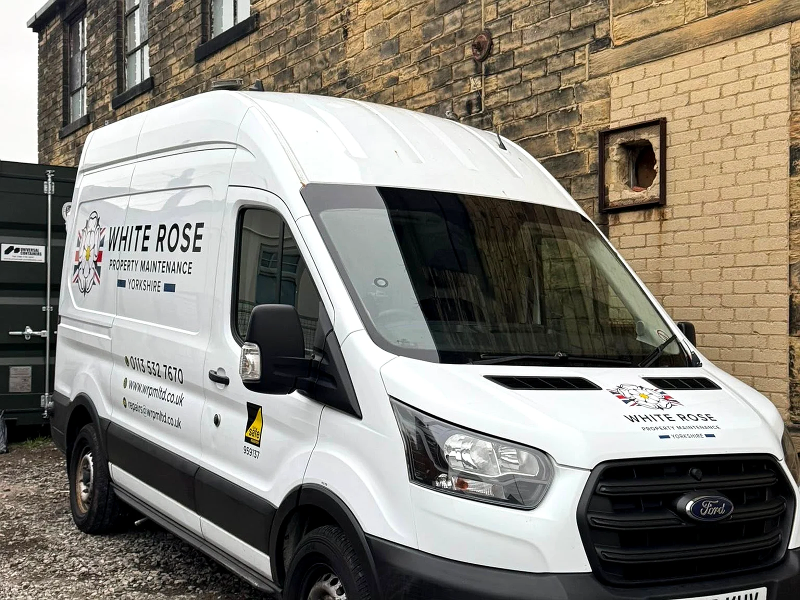 White Rose service van in Leeds